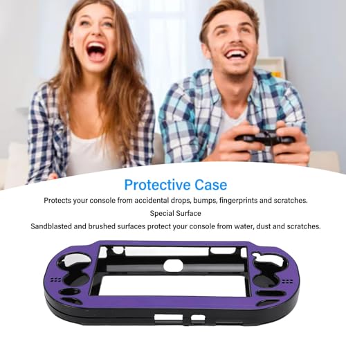 PSV 1000 Protective Case, Premium Aluminum Alloy Hard Shell Cover with Sandblasted Finish for Enhanced Grip and Durability for 1000 Console - color: Purp