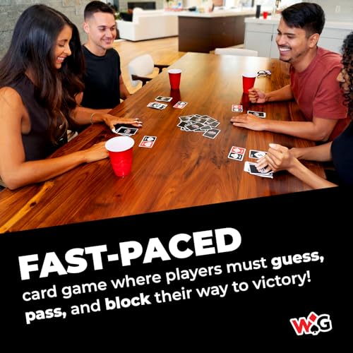 Wild Guess! – Insanely Competitive, Fast-Paced Card Game for 2 to 4 Players – Guess, Pass & Block Your Way to Victory – Fun for Friends, Families and Game Night – Ages 10+