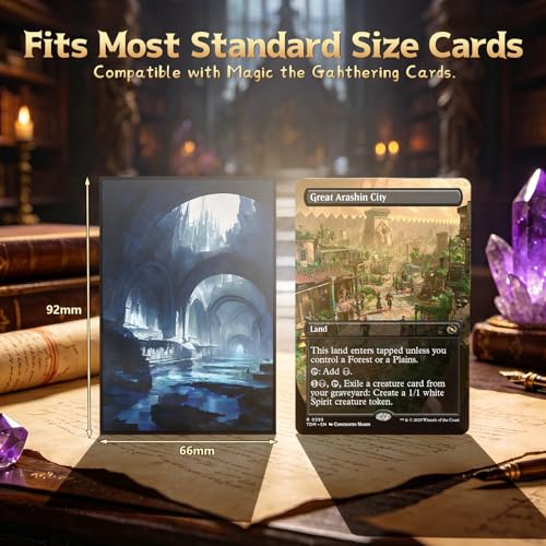 MTG Card Sleeves -Undercity Sewers- Surveil Lands - Ultra Clear Front & Matte Finish Back, 100 Count Standard Size Matte Art Sleeve for Magic the Gathering - color: Undercity Sewers