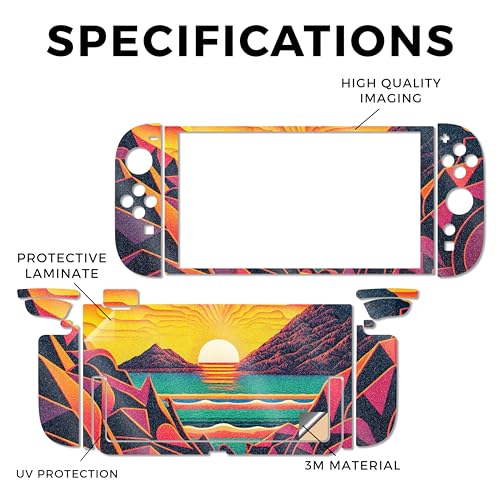 Glossy Glitter Gaming Skin Compatible with Nintendo Switch 2 Console Only - Surreal Journey - Premium 3M Vinyl Protective Wrap Decal Cover - Easy to Apply | Crafted in The USA by MightySkins - color: Surreal Journey, size: Switch 2 Console Skin Only, styl