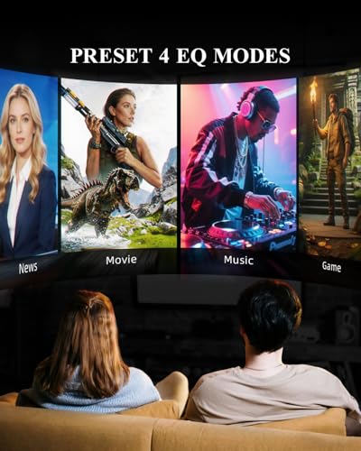 2.1 Dolby Atmos Soundbar with Subwoofer for Smart TV, Dolby Atmos Sound Bar for TV, Surround Sound System for TV, 150W TV Speakers for Smart TV, Bluetooth eARC/Opt/AUX