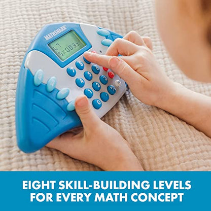 Educational Insights MathShark - Electronic Math Games for Kids Ages 6-8, Handheld Math Game, Addition and Subtraction Toys, Multiplication and Division Games for First Graders, Kids Learning Game