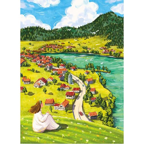 Puzzles for Adults 1000 Pieces, Jigsaw Puzzle for Adults, Fun Challenging Puzzle, Mountain Top Calm Puzzles Game, Interlock Perfectly No Dust, Gifts for Easter Mother’s Day - color: Mountain Top Calm