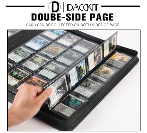 Premium 2000 Pocket Card Binder - 20 Pocket Trading Card Binder with Sleeves Fits 2000 Cards, Ringless Card Album for TCG - Model A，Sky Blue - color: 20P - Sky Blue