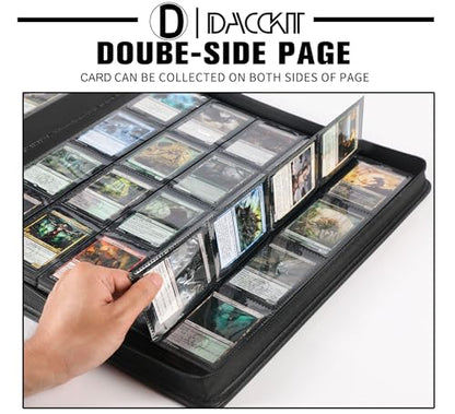 Premium 2000 Pocket Card Binder - 20 Pocket Trading Card Binder with Sleeves Fits 2000 Cards, Ringless Card Album for TCG - Model A，Sky Blue - color: 20P - Sky Blue