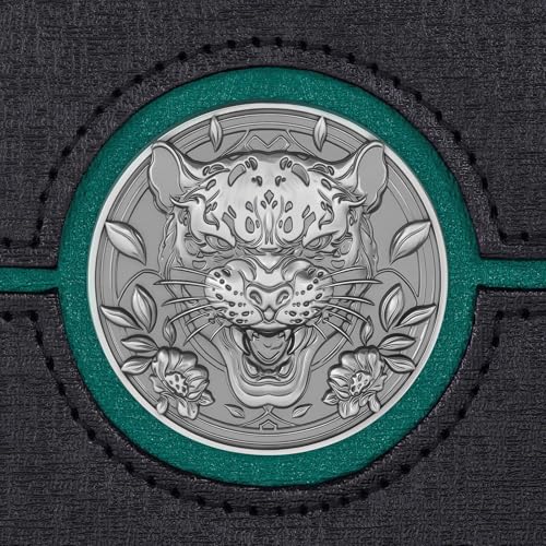 Kabinka Commander Deck Box for MTG, Card Deck Box with Dice Tray | Holds 100 Double-Sleeved Cards,for TCG/PTCG, Patented Design, with 35PT Magnetic Card Holder (Black& Green, Leopard) - color: D-Black& Green, Leopard