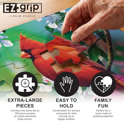 MasterPieces Audubon - Singbird Collage 300pc Ezgrip Puzzle - style: Songbird Collage