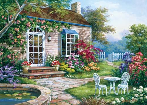 Jigsaw Puzzle 1000 Piece for Adults (Spring Patio I) - color: Spring Patio I