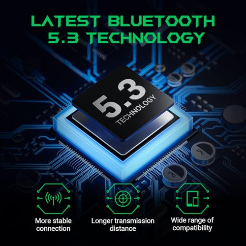 Black Shark True Wireless Gaming Earbuds, Bluetooth 5.3 with Music Mode, 30 Hours Playback Time, Clear Stereo Calls in-Ear Headphones for Android/Phone/Computer - Lucifer T15 - style: Lucifer T15