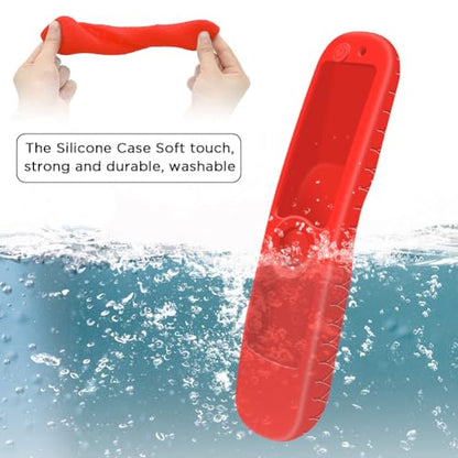 Silicone Case for LG AN-MR21GA / AN-MR21GC 2021 Remote Control [Shockproof] Anti-Slip Protective Cover for LG MR22GA MR22GN Magic Remote 2022 Case Sleeve Holder Protector Skin (Red) - color: Red