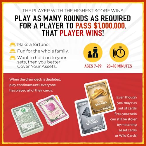 Grandpa Beck's Games Cover Your Assets Set Collection Card Game | Steal, defend, and grow valuable collections in the fast-paced family card game that keeps everyone on their toes