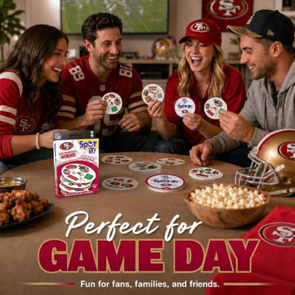 MasterPieces Game Day - NFL San Francisco 49ers Spot It Game for Kids, Adults, and Family - style: San Francisco 49ers