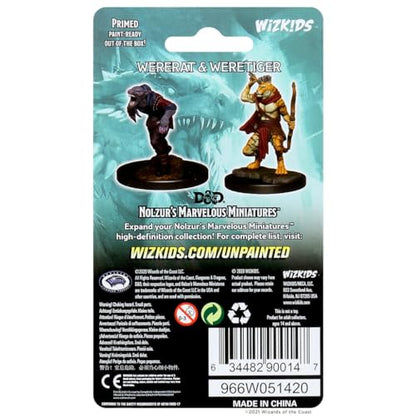 D&D Nolzur's Marvelous Miniatures - Wererat & Weretiger