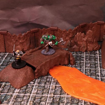 Dirt Cheap Dungeons - Cavern Rock Bridges Kit | Modular & Customizable | Injection-Molded for Superior Durability | TTRPG Accessories for D&D, Daggerheart, & Tabletop Gaming