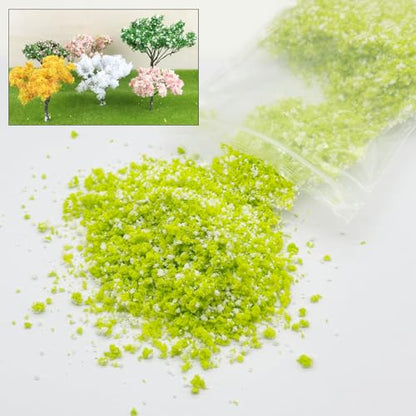 Cayway Tree Powder Model, Mixed Color Simulation Tree Powder, Simulation Flower Modelling Powder, DIY Model Trees Basing Material Kit for Building Model Railway Fairy Garden Diorama Scenery - style: Style B