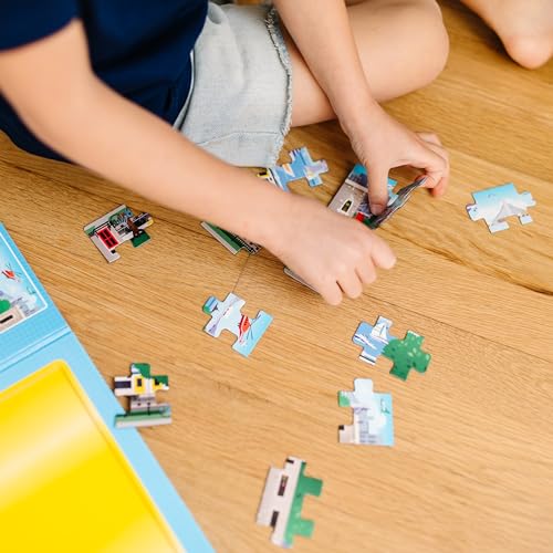 Melissa & Doug Take-Along Magnetic Jigsaw Puzzle Set – Vehicles (2 x 15 Piece) Travel Activity Toy for Preschoolers and Kids Ages 3+ - size: 8.5 x 7.25 x 0.3 inches, style: Vehicles