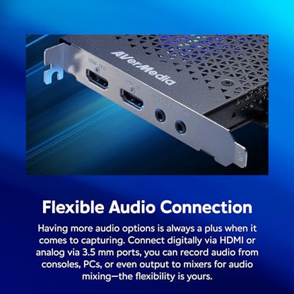 AVerMedia Live Gamer HD 2-PCIe Internal Game Capture Card, Record and Stream in 1080p 60 with Multi-Card Support, Low-Latency Pass-Through on Xbox series x/s, PS5, Nintendo Switch, Windows 10 (GC570)