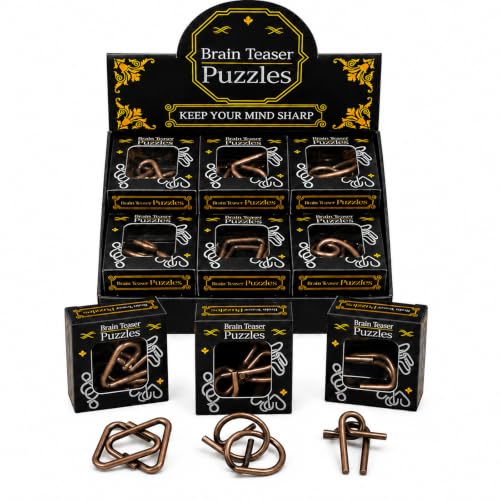 24 Pcs Brain Teaser Puzzles for Kids Teens Adults - Metal Puzzles 3D Puzzle Game Toys for Adults Teens Kids - Metal Unlock Interlocking Puzzle Adult IQ Education Smart Toys