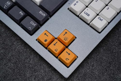 Willow Mechanical Keyboard, 102 Keys, MAC/Win, Space Gray, Gateron Red Linear Hot Swap Switches, RF 2.4, Bluetooth, USB, PBT Keycaps, Aluminum Top
