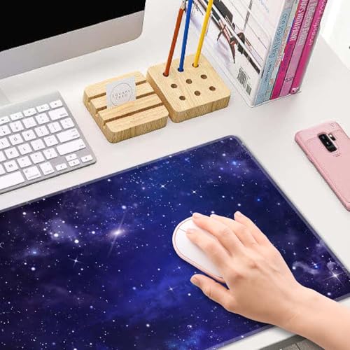 Galaxy Universe Purple XL Gaming Mousepad - 31.5''X 11.8'' Desk Pad for Laptop, Computer, Keyboard, Mouse - Cute Desk Accessory - color: Galaxy Universe