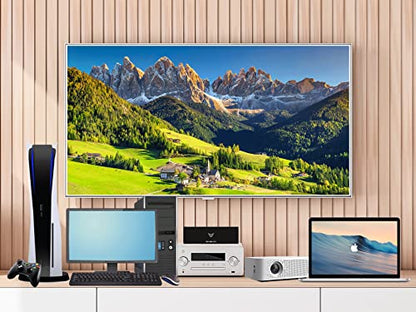 8 Port 4K HDMI Switcher Box IR Remote Control PC PS4 Xbox | 4K@30Hz 3D ultra HD audio video sync selector with durable metal housing & cooling - size: 8x1 4K@30HZ
