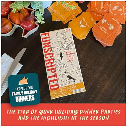 Spin Master Games, SolidRoots Funscripted, The Hilarious Dinner Party Game from the Makers of Mind The Gap, Family Games for Game Night, Ages 13+ - color: Funscripted, size: One Size