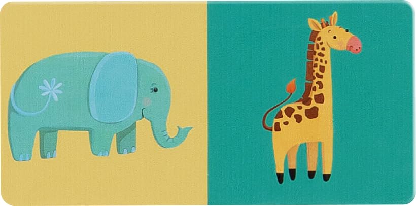 boppi Dominoes Set Picture Game for Toddlers - Colourful Wildlife Animal Themed Montessori/STEM Dominoes for Children - Games for 3 Year Olds and Up - style: Wildlife Animals