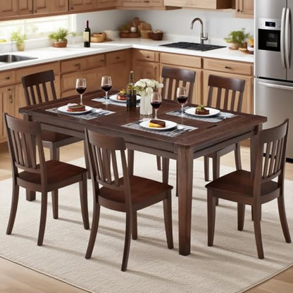 63"x39" Board Game Table with Removable Top Solid Wood Dining/Gaming Table | Gaming Table for 4-6 Players with Play Mat, 6 Detachable Cup Holders & 6 Hobby Trays (Black Walnut) - color: Black Walnut