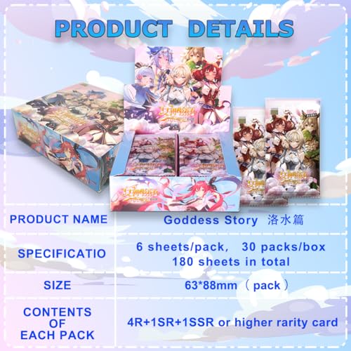 Goddess Story 2YUAN08 Series - LuoShui, Booster Box Anime Girl Collection Trading Cards (NS2-8) - color: Ns2-8