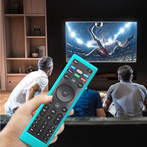 Case for Vizio TV Remote, Cover Compatible with Vizio Smart TV Remote Control XRT136 / XRT140 Silicon Universal Sleeve Skin Glow in The Dark Blue - color: Glow Blue