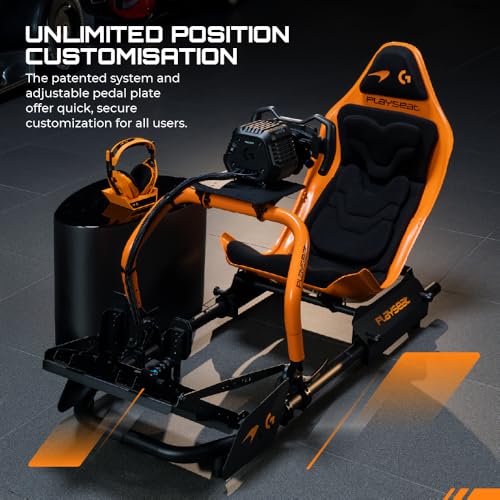 Playseat Formula Instinct - McLaren Racing Edition | Sim Racing Cockpit | Racing Simulator featuring the Authentic F1® racing position built to handle Direct Drive with an Open Cockpit Design