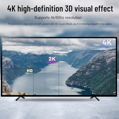 Y.D.F 3 Way HDMI 2.0 Switcher + 2 RCA to HDMI Converter(2 in 1) 2 Way AV Composite CVBS Switch to HDMI Adapter Support 4:3/16:9 Switching for N64 NGC Wii Xbox PS2/3/4/5 Xbox Series/ONE Switch - size: HDMI Switch 3 Port 4K