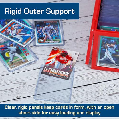 BCW Card Sleeves and Toploaders for Card Combo | Premium Top loaders for Cards and Acid-Free Penny Sleeves | Great for Football, Magic The Gathering, Pokemon, and Baseball Card Protectors 100 Count
