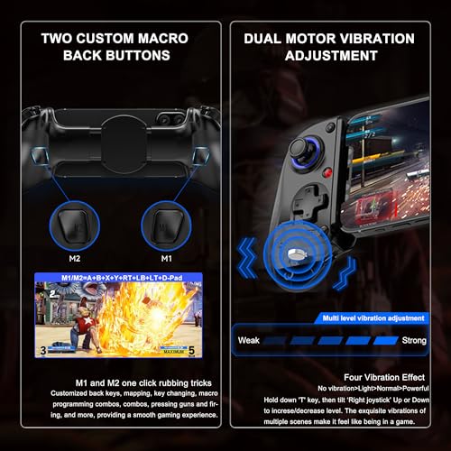 Megadream Mobile Gaming Controller for iPhone/Android/PC - iPad/Tablet (Up to 11in) - Cloud Game - NS-Switch|Swith 2 - Turn Your Phone into a Gaming Console - PS5/Xbox Remote Play Streaming, Call of Duty, Roblox, Turbo, White - color: White