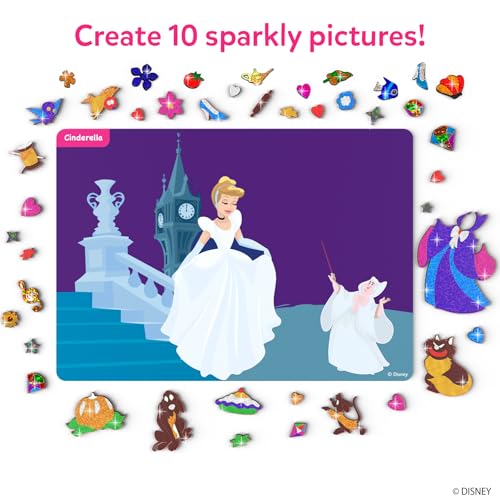 Skillmatics Foil Fun Disney Princess, Foil Art & Craft Kit, Gift for Kids | Travel Toy, Mess-Free Sticker Activity, DIY Decor, For Fans of Cinderella, Ariel & Jasmine, Girls & Boys Ages 4, 5, 6, 7, 8