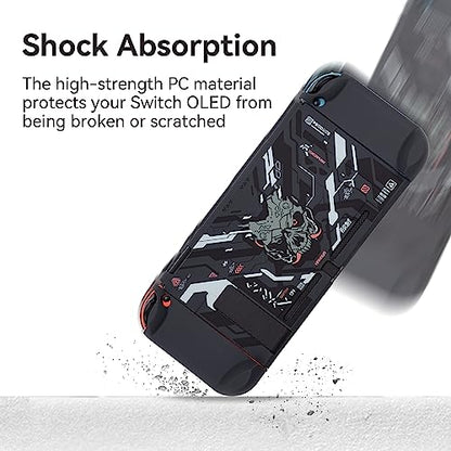 GeekShare Halloween Protective Case Slim Cover Case Compatible with Nintendo Switch and Joy-Con - Shock-Absorption and Anti-Scratch - Skull