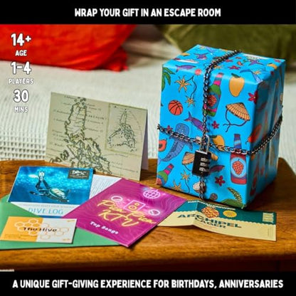 A Lock, A Chain & an Escape Room Game | Immersive Real Life Mystery Game | Solve The Puzzle to Unlock The Gift | Padlock'd The Philippines | Family-Friendly for Game Night or Date Night | Age 14+ - style: Padlock'd Philippines