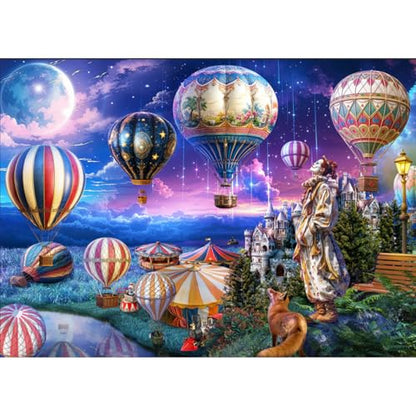 HUADADA-The Clown who Looks up to Freedom-Jigsaw Puzzles for Adults 1000 Pieces, Interlock Perfectly No Dust, Impossible Difficult Hard Fun 1000 Piece Jigsaw Puzzles for Adults-1:1 Poster - color: The Clown Who Looks Up to Freedom