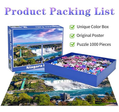 Jigsaw Puzzles for Adults 1000 Piece Puzzle for Adults 1000 Pieces Puzzle 1000 Pieces-Niagara Falls - color: Niagara Falls