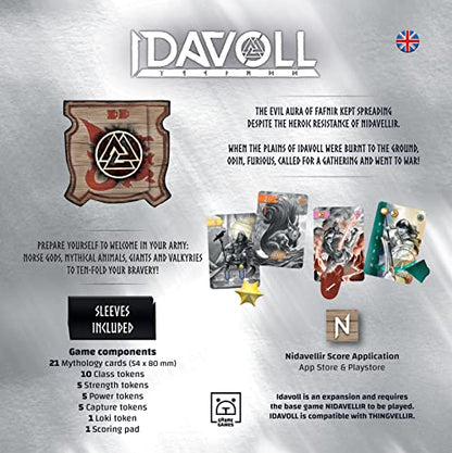 Nidavellir: Idavoll Expansion | Strategy Games for Teens & Adults | Expansion to The Award Winning Mythical Card Game | Recruit Creatures & Gods to Your Battalion | Ages 10+ | 2-5 Players | 45 Min