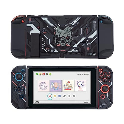 GeekShare Halloween Protective Case Slim Cover Case Compatible with Nintendo Switch and Joy-Con - Shock-Absorption and Anti-Scratch - Skull