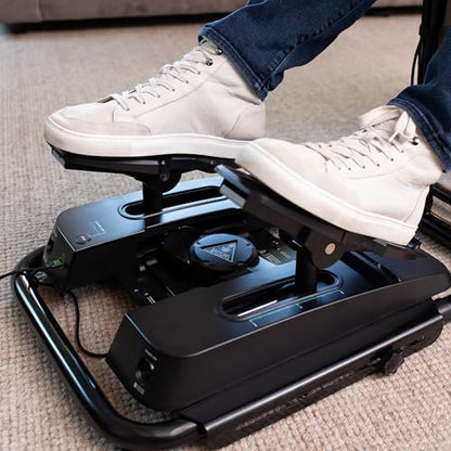 Turtle Beach VelocityOne Universal Rudder Pedals for Windows 10 & 11 PCs, Xbox Series X, Xbox Series S, and Xbox One Featuring Smooth Rudder Axis, Adjustable Brakes and Pedal Width – Black | Windows PC, Xbox Series X|S, Xbox One, Hall-Effect Axes, Swappab