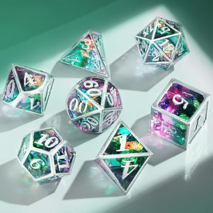 LET'S RESIN Upgraded Large DND Silicone Molds for Resin with 7 Cavities | Polyhedral Stereoscopic Game Epoxy Resin Molds for DIY Dice Making, Table Board Game