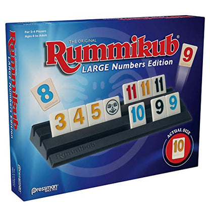 Pressman Rummikub Large Numbers Edition - The Original Rummy Tile Game