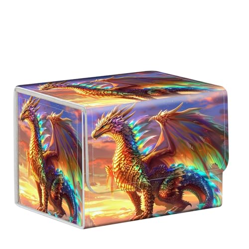 for MTG Card Storage - High Capacity Anime Card Sleeves, Commander Decks, Dragon - color: Dragon