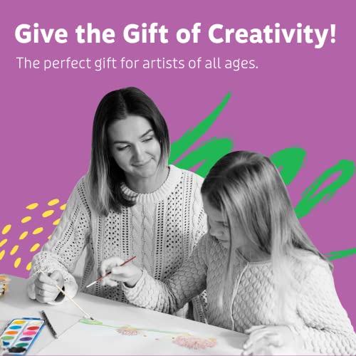 Artlicious Paint Brushes - Acrylic Paint Set and Detail Paint Brushes for Kids - Use with Craft, Watercolor, Oil, Gouache Paints, Face Art, Washable Paints, Miniature Detailing and Rock Painting - style: 30 Pack