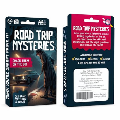 WELL BALANCED Road Trip Mysteries - Car Game for Adults & Teens, Road Trip Travel Essentials