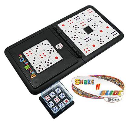 Shake & Slide Block Game Shape Matching Intelligence Board Game for Family Game Nights, Dice - color: Dice