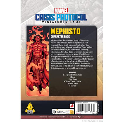 Marvel: Crisis Protocol Mephisto Character Pack | Manipulator of the Battlefield! Tabletop Superhero Game for Teens & Adults, Ages 14+, 2 Players, 90 Minute Playtime