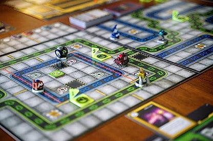 Renegade Game Studios Robo Rally Board Game Strategy Programming with 6 | Racing Tactics for 2-6 Players, 80+ Course Combos, Pre-Painted Robot Figures, Factory Battle Maze, for Ages 12 and up